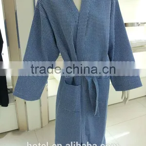 Yarn Dyed Star Hotel Waffle Bathrobe thumbnail-1