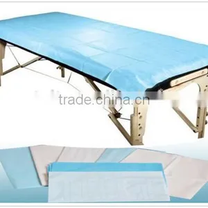 Disposable Single Bed Fitted Draw Sheet/ Medical Hospital Drape Sheet thumbnail-1