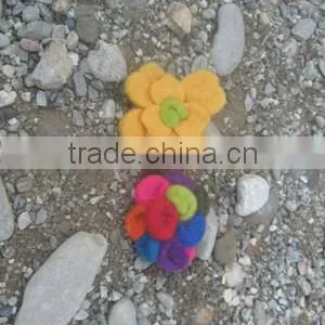 Felt Flowery Brooch/ Natural Handmade Flowery Brooch thumbnail-1