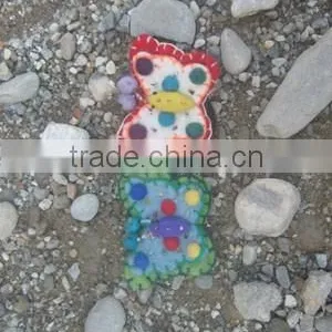 Natural Dyeing Soft Wool Felted Butterfly Design Hair Band thumbnail-1