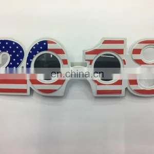 American Flag 2018 New Year Party Glasses thumbnail-2