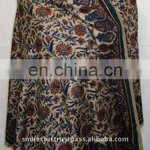 Hand Printed Silk Pashmina Wool Shawls Latest Design thumbnail-1