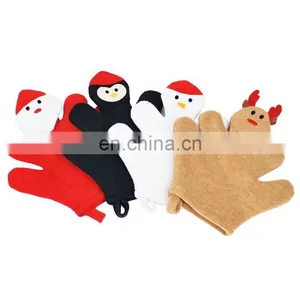 Christmas Promotional Gift Kids Puppets Bath Wash Mitt Cloth For Bathing Baby thumbnail-1