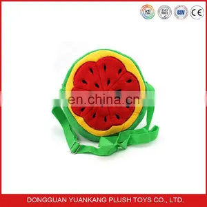 Colorful Fruit Shape Toy Design Kids Plush Shoulder Bag thumbnail-2