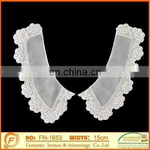 White Cotton Neck Collar for Women Garments thumbnail-1