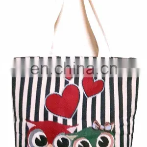 Cotton Canvas Handloom Fabrics Tote Bags thumbnail-2
