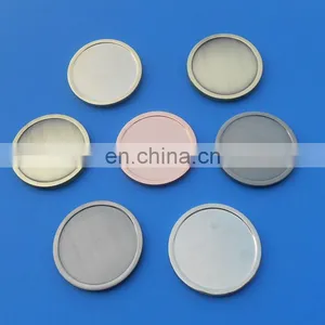 Silver Plated Metal Round Shape Blank Coin for Logo Sublimation thumbnail-2
