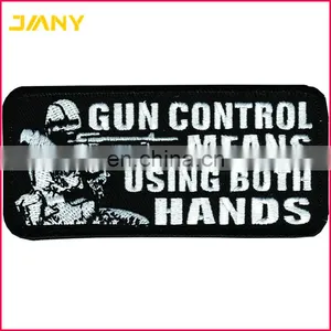 Custom Sew or Iron-on Gun Embroidered Manufacturer Patches thumbnail-1