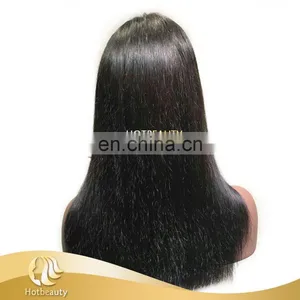 Paypal Customized Quality Wig Closure Made Wig 150% Density Hotbeauty Brazilian Hair Wig thumbnail-4