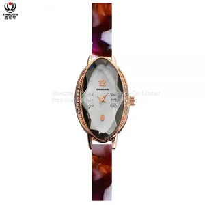 XINBOQIN Factory Custom LOGO Simple Style Fashion Business High Quanlity Women Original Quartz Acetate Watch thumbnail-1