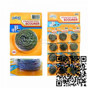 High Quality Stainless Steel Scourer 12pcs/pack thumbnail-3