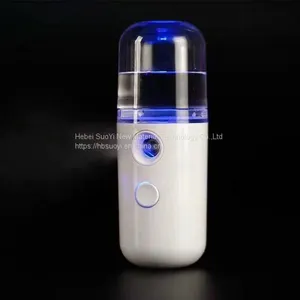 Portable Small Air Humidifier Handheld Face Skin Care Hydrating Ultrasonic Diffuser Nano Mist Sprayer thumbnail-5