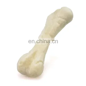 2020 Wholesale Straw Material Eco-friendly Pet Productions Simulated Bone Shaped Dog Chewing Bone thumbnail-1