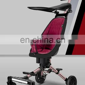 High Landscape Baby Stroller Lightweight Kids Pushchair Travel Children Pram thumbnail-3