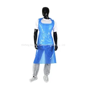 Disposable Aprons,polythene HDPE LDPE Waterproof Cheap Aprons for Painting and Cooking thumbnail-1