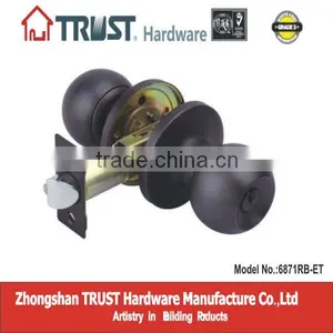 TRUST ANSI Grade 3 High Quality Tubular Knob Lock Series thumbnail-1