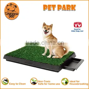 (1001) Pet Park Deluxe 3-piece Dog Relief System Sythetic Grass Pet Potty thumbnail-1