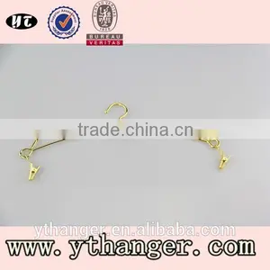 Top Quality Fashion Style Metal Wire Shiny Color Lingerie Hanger thumbnail-2
