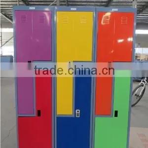(DL-SL1) Colorful Customized Commercial Office Furniture Z Shape Steel Locker, L Shape Metal Locker, Slant Steel Locker thumbnail-4