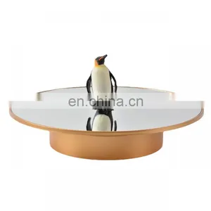 360 Degree Rotating Mirror/Velvet Top Battery/USB Spin Display Stand Table 25cm Motorized Turntable for Photography thumbnail-2