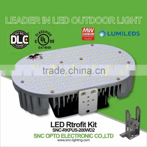 UL DLC Temperature Control Protection 200w LED Shoebox Retrofit Kit thumbnail-1