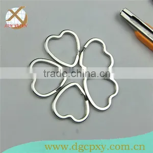 Beautiful Heart Shape Split Key Rings Bulk thumbnail-1