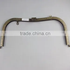 Factory Price DIY Top Quality Elegant Pinhole Big Bag Frame With Clasp Loop thumbnail-1