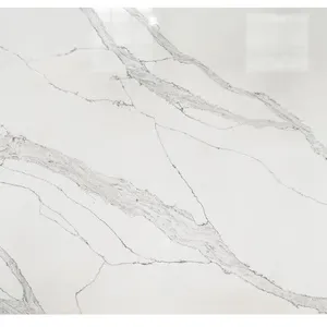 Code：3015，Calacatta Artificial Stone Quartz Slab Kitchen Countertops thumbnail-2