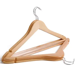Factory Direct Sale Wooden Hangers for Closet Coat Clothing Store Wood Hangers thumbnail-1