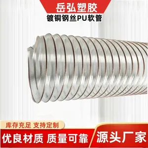 Woodworking Machinery Dust Removal Ventilation PipesPU Steel Wire Telescopic HoseThickened Transparent Polyurethane Anti-abrasion Suction Tube thumbnail-1