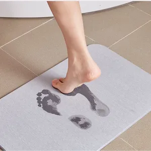 Factory Wholesale Quick Drying Diatomite Stone Bath Mat & Coasters for Bathroom, Kitchen, Office thumbnail-1