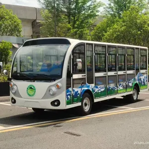23-seater Enclosed Electric Sightseeing Bus | Electric and Fuel-powered Sightseeing Buses for Scenic Spots and Campuses thumbnail-1