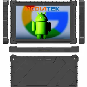 HR1058 Cheapest Factory 10.1'' Android 12 MediaTek 8GB+128GB Rugged Tablets With NFC Fingerprint RJ45 RS232 2D Barcode Scanner UHF RFID thumbnail-1