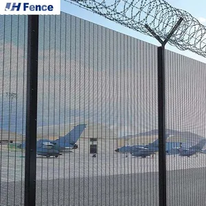 High Security 358 Weld Mesh Anti Climb Fence for Boundary Prison Airport Border Railway Power Station thumbnail-6