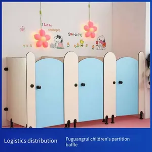 Modern Minimalist Style School Toilet Partitions, Office Building Restroom Partitions to Enhance the Style thumbnail-3