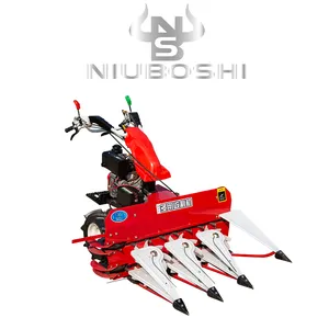 Stable Performance Mini Self Propelled Walking Harvester Rice Wheat Alfalfa Harvesting Equipment With 1 Year Warranty thumbnail-1