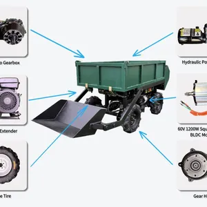 Smart Remote Controlled Agricultural Transport Vehicle With Dual Brushless Motors and Long Working Time thumbnail-5