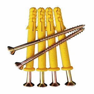 Plastic Anchors With Screws for Drywall Anti-rotation Strong Loading PA66 Nylon Full Sizes Available Wholesale Price thumbnail-2