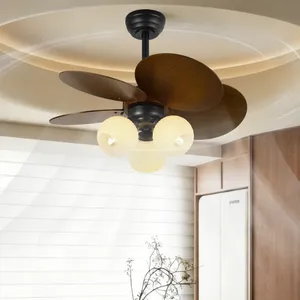 Mid-century Fan Light/2026 New Retro Ceiling Fan Light（Wechat:13510231336） thumbnail-2