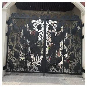 China Wrought Iron Gates Aluminum Gate Design For Home thumbnail-2