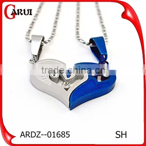 Chinese Couple Fashion Pendant Color 316l Stainless Steel Jewelry Girlfriend Heart Pendant Necklace thumbnail-6
