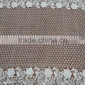 Embroidery Lace Fabric Milk Silk Water Soluble Full Lace for Garment Accessory thumbnail-2
