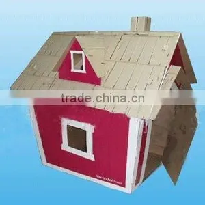 Cardboard Children House,play House thumbnail-1