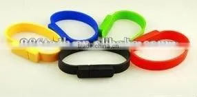 Fashion Colorful Silicone Bracelet Usb Pen Drive/usb Flash Drive/usb Memory Stick For Promotion Quality Choice thumbnail-1