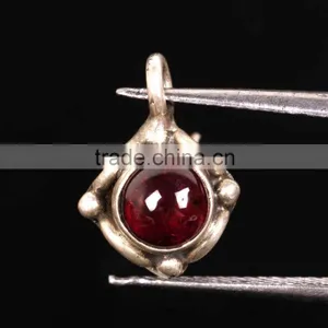 925 Solid Sterling Silver Wholesale With Gemstone Stud Beads thumbnail-1