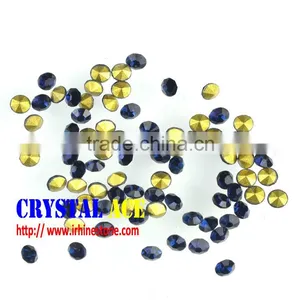 Wholesale Point Back Stones in Montana Colour, Crystal Chatons Pointed Back for Jewelry Making. thumbnail-1