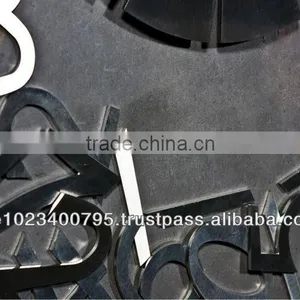 Unique Clock, Handmade Modern Wall Clock With Stone Veneer and Steel Numbers thumbnail-2