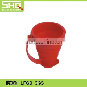 Silicone Collapsible Cup With Plastic Handle thumbnail-2