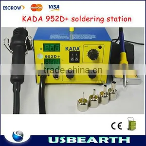 220V/110V Hot Air Dual Digital Soldering Station Kada 952D+ thumbnail-1