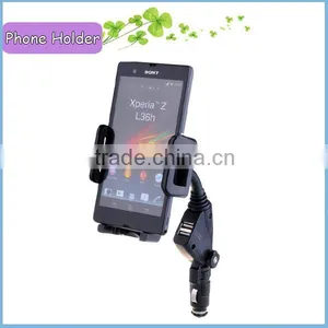 Mobile Mount Holder 2 USB Socket Car Holder for Mobiles thumbnail-3